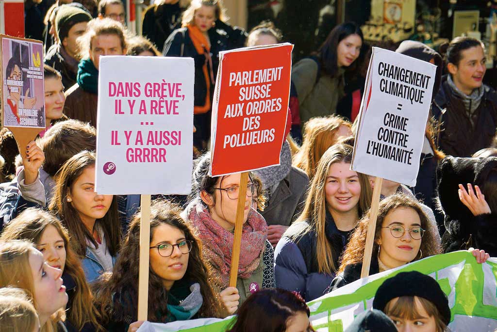 Manifestation pour le climat, Lausanne, février 2019