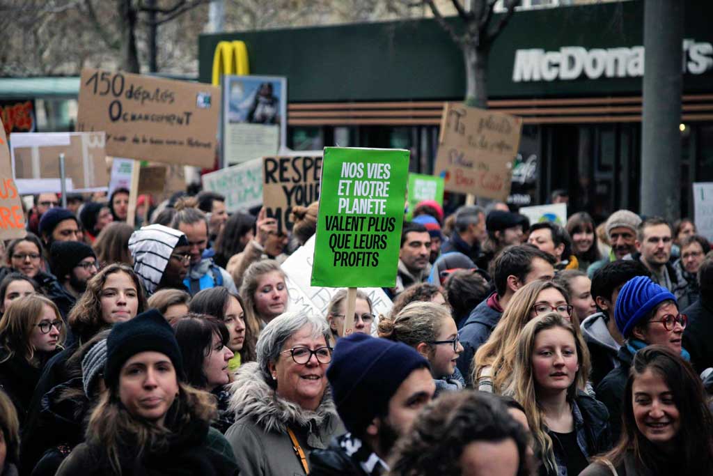 Manifestation pour le climat, lausanne, février 2019