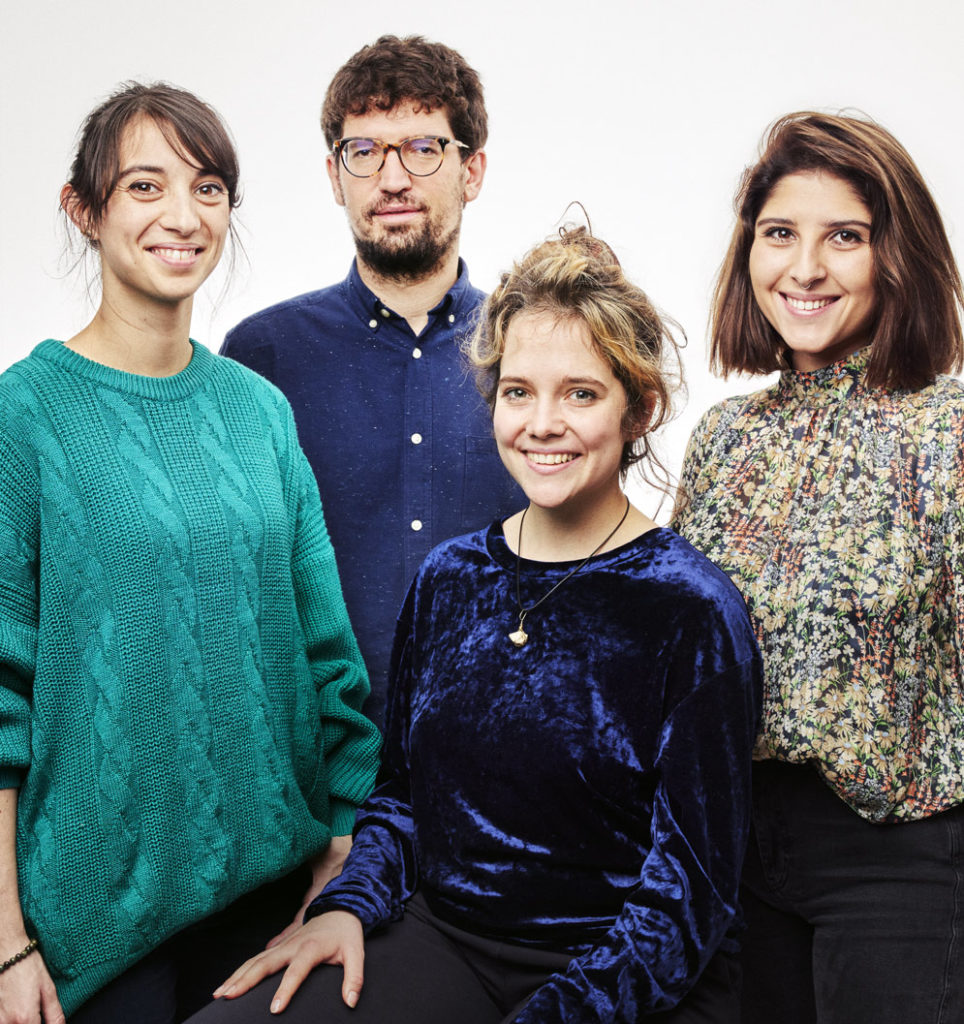 Elodie Lopez, Hadrien Buclin, Mathilde Marendaz et Gabriella Lima, candidate-e-s au Conseil d'État vaudois