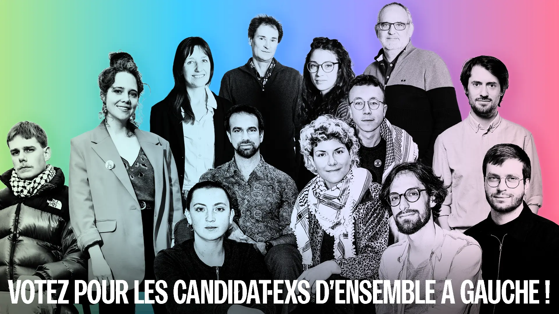 Visuel des candidats d'Ensemble à Gauche Vaud aux élections communales vaudoises 2026