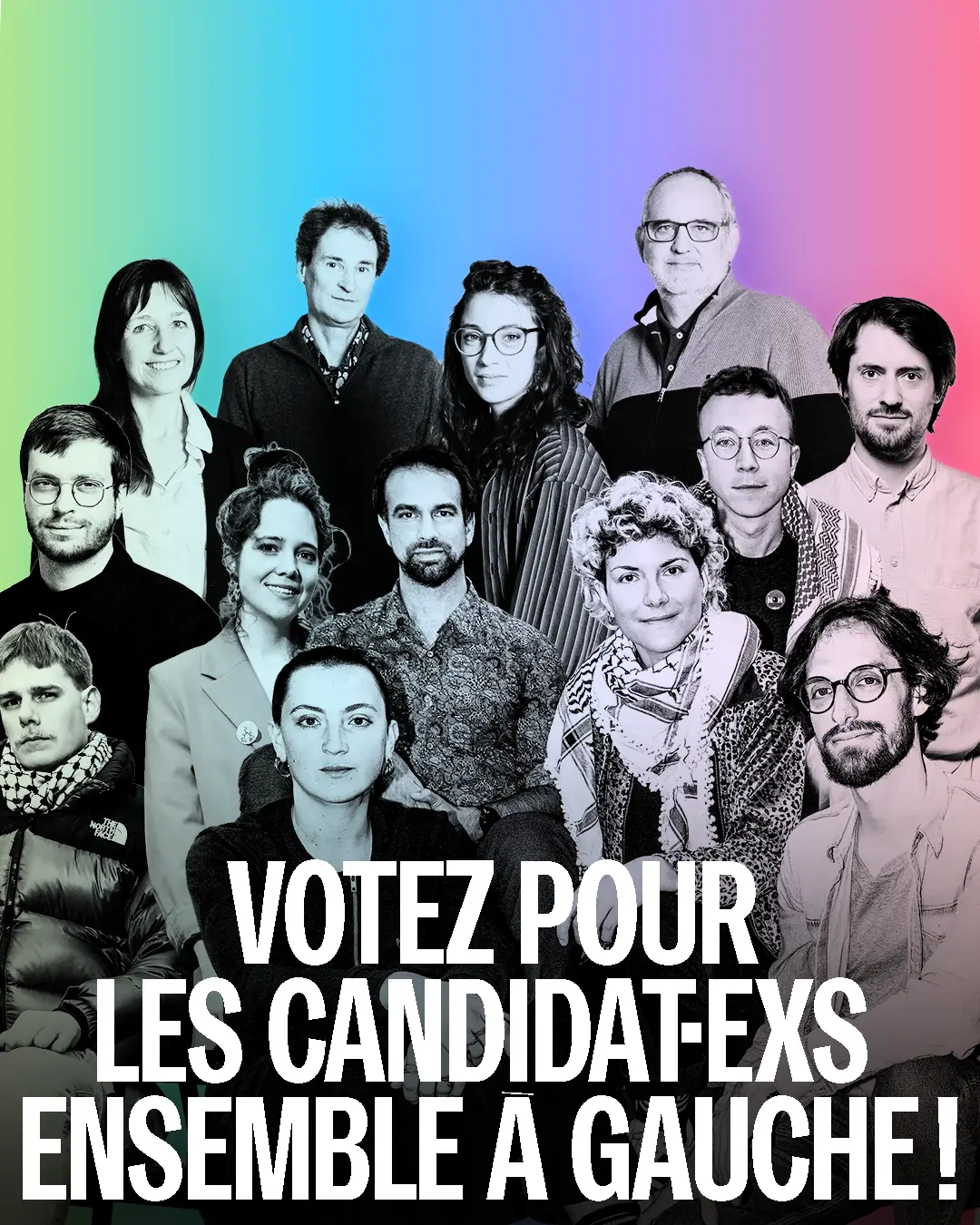 Visuel des candidats d'Ensemble à Gauche Vaud aux élections communales vaudoises 2026